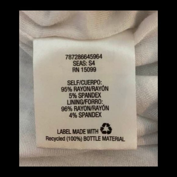 Metaphor Sleeveless Plunge Wrap V-Neck Beige and White Striped Top Size Large - Picture 6 of 8